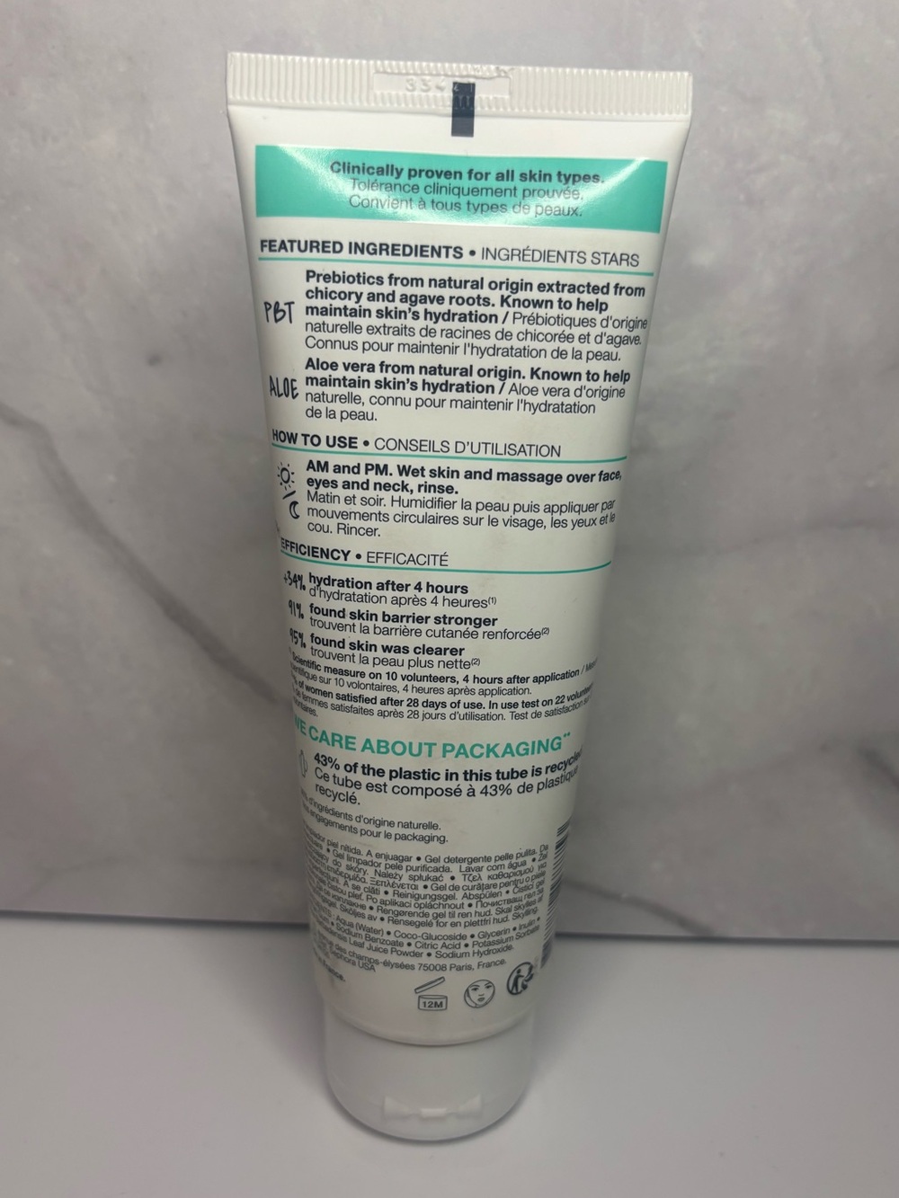 New/Sealed SEPHORA COLLECTION PBT Prebiotics Clean Skin Gel Cleanser+Tone 125 mL - Picture 3 of 7